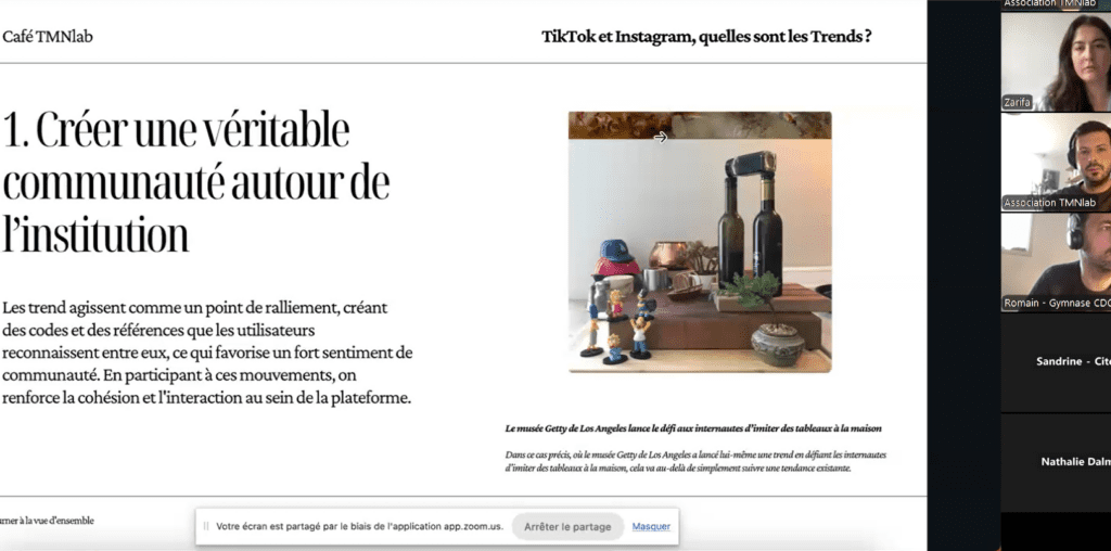 Café TMNlab : Tik tok et Instagram, quelles sont les Trends ?
