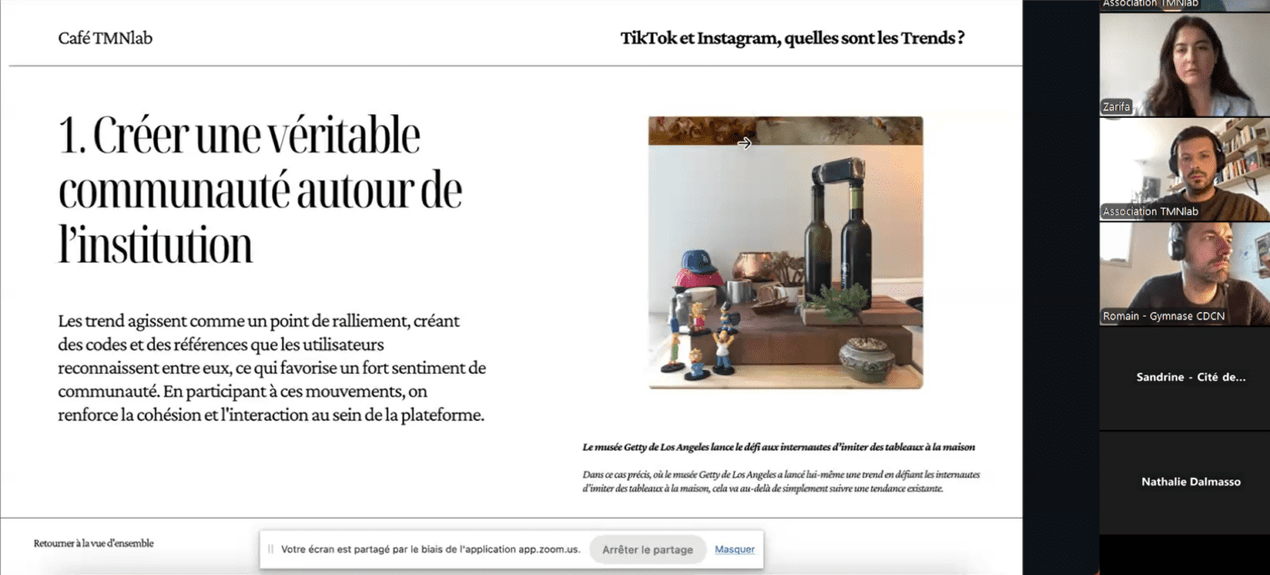 Café TMNlab : Tik tok et Instagram, quelles sont les Trends ?