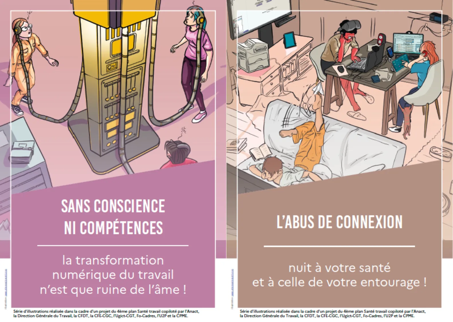 Accord européen sur la transformation numérique des entreprises : l’ANACT publie 6 dessins pour mieux comprendre les concepts clés